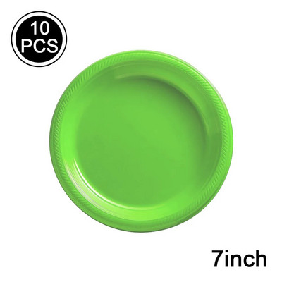 Жълто червено розово еднократна пластмасова парти посуда чаша чиния салфетка детски рожден ден декор розово сватбено парти вечеря