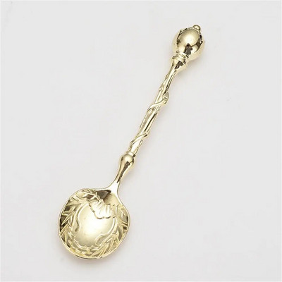 Arbatos šaukštelis Vintažinis retro rytietiško stiliaus kavos šaukštelis kavos šaukštelis raižyti ledų šaukštai