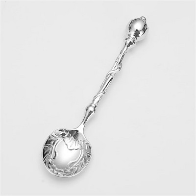 Arbatos šaukštelis Vintažinis retro rytietiško stiliaus kavos šaukštelis kavos šaukštelis raižyti ledų šaukštai