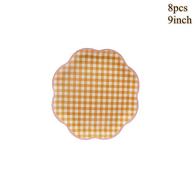 1 set fructe de unică folosință farfurii de piersici, portocale, lămâie, cești pentru copii, fructe de vară, aprovizionare pentru decorațiuni pentru petrecerea de mulți ani