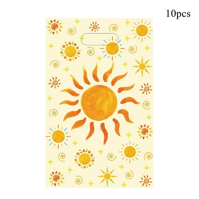 1 rinkinys Bohemian Sun vienkartinių stalo reikmenų Popierinių lėkščių reklamjuostė Bohemian Sun 1-ojo gimtadienio vakarėliui papuošti dovanų maišelį