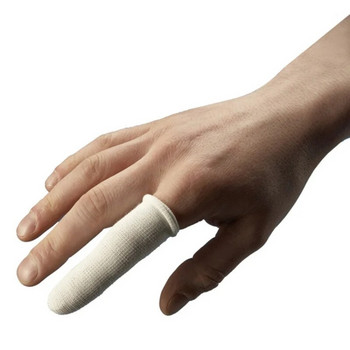 5 бр./лот Еднократни памучни легла за пръсти Неплъзгаща се дишаща защита Протектори за пръсти Удължителни ръкавици Строителни инструменти