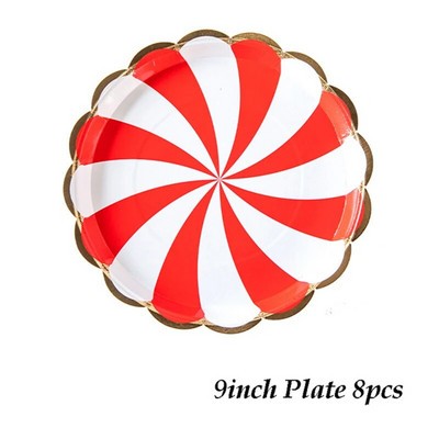 Тема на дъгата Парти Посуда за еднократна употреба Чиния с ивици Чаши Салфетки Сватба Baby Shower Парти Рожден ден Фиеста Декорация Консумативи