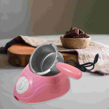 Creative Mini Electric Chocolate Melting Pot Chocolate Maker Chocolate Fondu Machine Tools Set (розово)