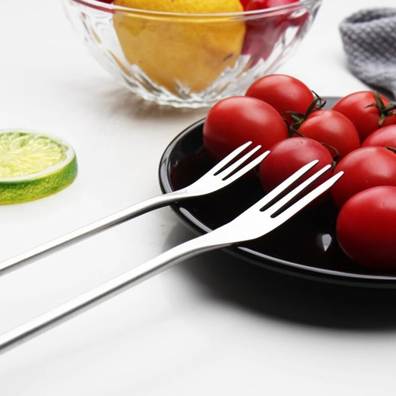 12 dalių fondu šakučių kepimo rinkinys Muddler ledų fondu šakutės medienos + nerūdijančio plieno kokteilių rinkinys