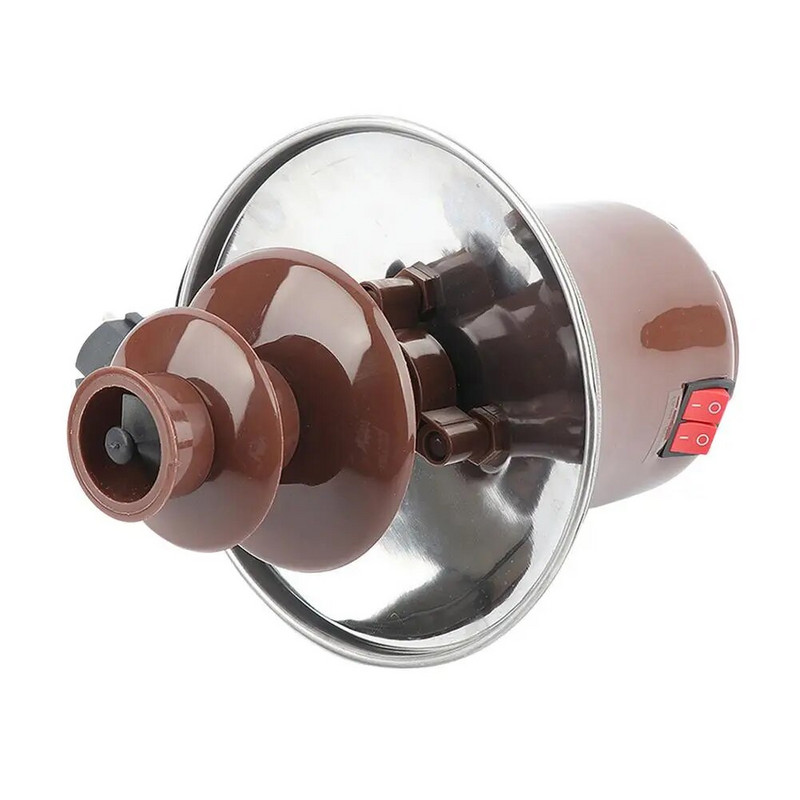 Fântână cu fondue în cascadă de ciocolată, mașină de topire a ciocolatei cu 3 niveluri, turn de topire a oală cu cascadă, pentru sos grătar, ranch Ch