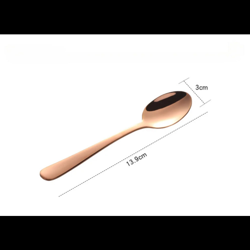 304 Творческа и персонализирана цветна лъжица за десерт за кафе и чай за домакинството Многофункционална лъжица за разбъркване за къси подправки