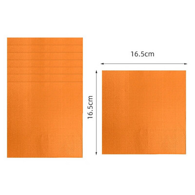 Tvirta oranžinė tema Gimtadienis Super mergaičių papuošalai Vakarėliui Vienkartiniai stalo reikmenys Popierinės servetėlės Puodeliai Lėkštės Staltiesės Šiaudeliai