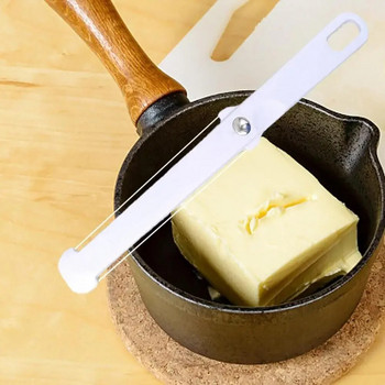 1 ΤΕΜ. Νέος κόφτης τυρί βουτύρου, αποφλοιωτής, κόφτης εργαλείου σύρμα χοντρή σκληρή μαλακή λαβή Πλαστικό μαχαίρι τυριού Εργαλεία ψησίματος