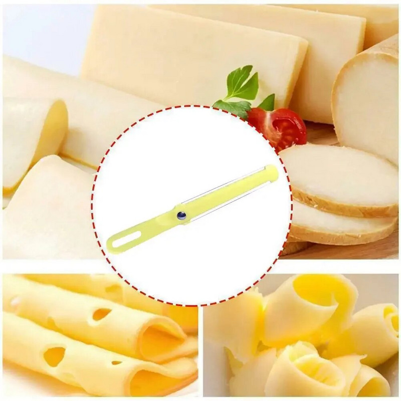 1PC New Fashion Tăiător de unt de brânză Dispozitiv de tăiat cuțit de sârmă gros, dur, moale, cuțit de brânză, unelte de gătit