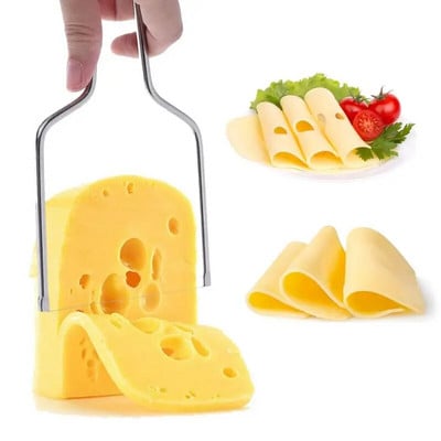 Lihtne puhas kodu roostevabast terasest universaalne või lõikamine juustulõikurid lõikurid koorija käsitsi kleepumatu köögitööriist puuviljalõikur