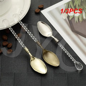 1/3 KOM Crafts Vintage Ins Creative Crystal Hand Ice Cream Kava Desert Žlica za miješanje