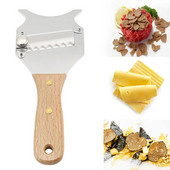 Rezač za tartufe Brijač od nehrđajućeg čelika Rezač za čokoladu i sir Podesiva glatka oštrica Drvena drška Rezač za gljive Kuhinjski alat