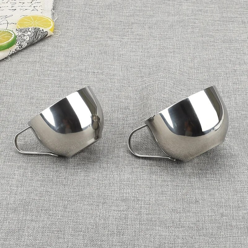 Set šalica za kavu od nehrđajućeg čelika Šalice za kavu s dvostrukim stijenkama Šalice za espresso i Cappuccino šalice za kavu sa žlicom i tanjurićem