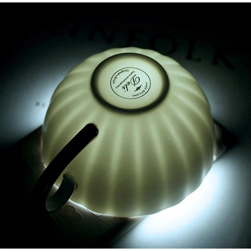 150 ml Британска чаша за следобеден чай костен порцеланова чаша за чай керамична пасторална Европейска ретро домашен сервиз за чай