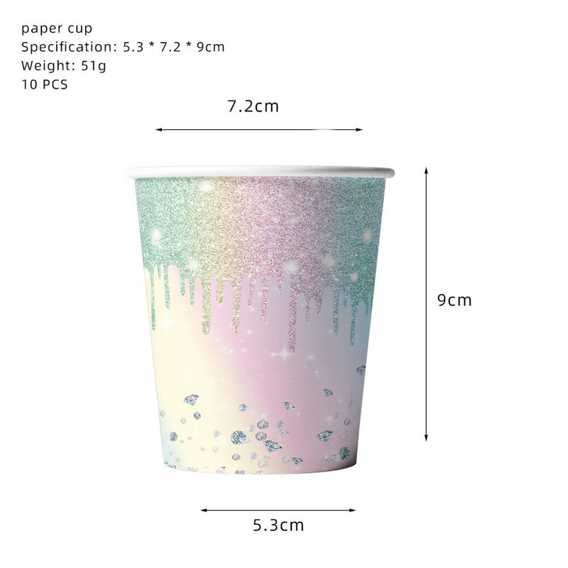 Macaron Deimantiniai vakarėlio reikmenys Gimtadienio dekoravimas Mergaitei Popieriniai lėkštės Puodeliai Servetėlės Staltiesė Reklaminė reklama Vestuvių reikmenys Kūdikių dušas