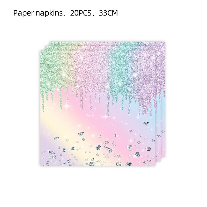 Macaron Deimantiniai vakarėlio reikmenys Gimtadienio dekoravimas Mergaitei Popieriniai lėkštės Puodeliai Servetėlės Staltiesė Reklaminė reklama Vestuvių reikmenys Kūdikių dušas