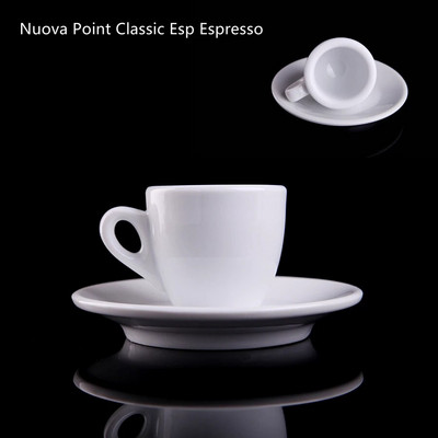 New Point Esp Чаша за еспресо с чинийка Професионално ниво на състезание Ultrathick ESPRESSO SHOT Чаша за лате кафе Чаша за капучино