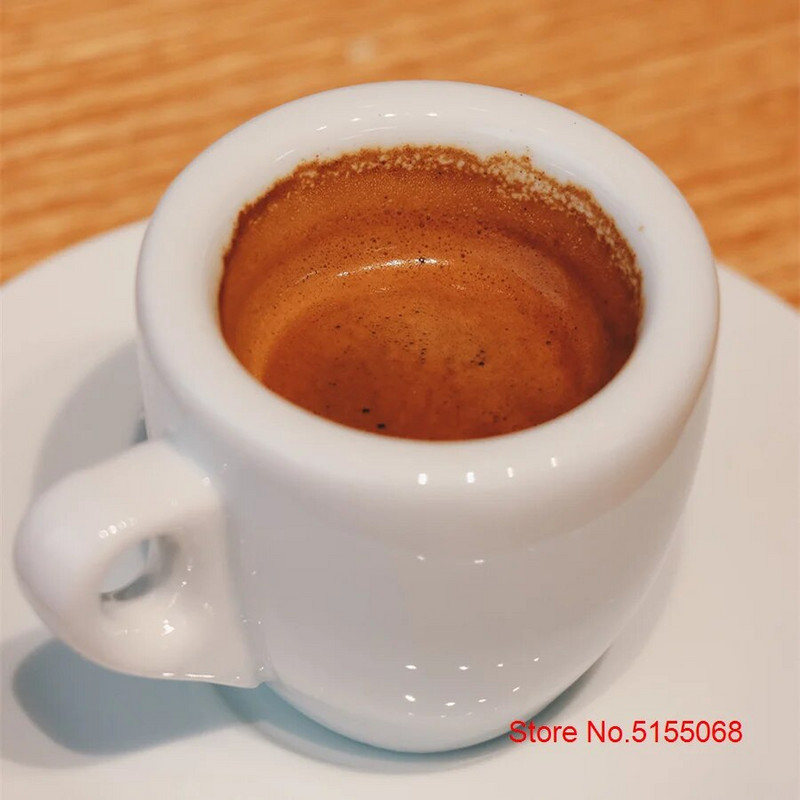 New Point Esp espresso csésze csészealjjal Professzionális versenyszint Ultravastag ESPRESSO SHOT Latte kávés bögre cappuccino pohár