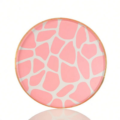 Životinje iz džungle Zlatni leopard print Jednokratni pribor za jelo Papirnati tanjuri Šalica Safari Dekoracije za rođendane Svadbena zabava Baby Shower