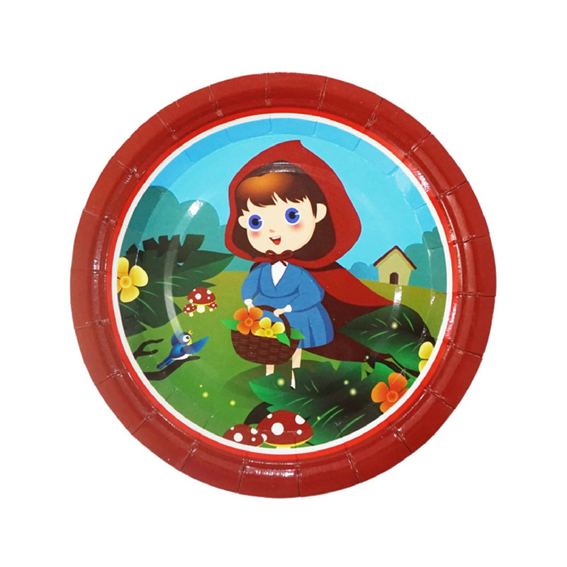 Tema Crvenkapice Potrepštine za zabave Dječje Djevojčice Dekoracija rođendana Dekoracija torte Jednokratni Balon za posuđe