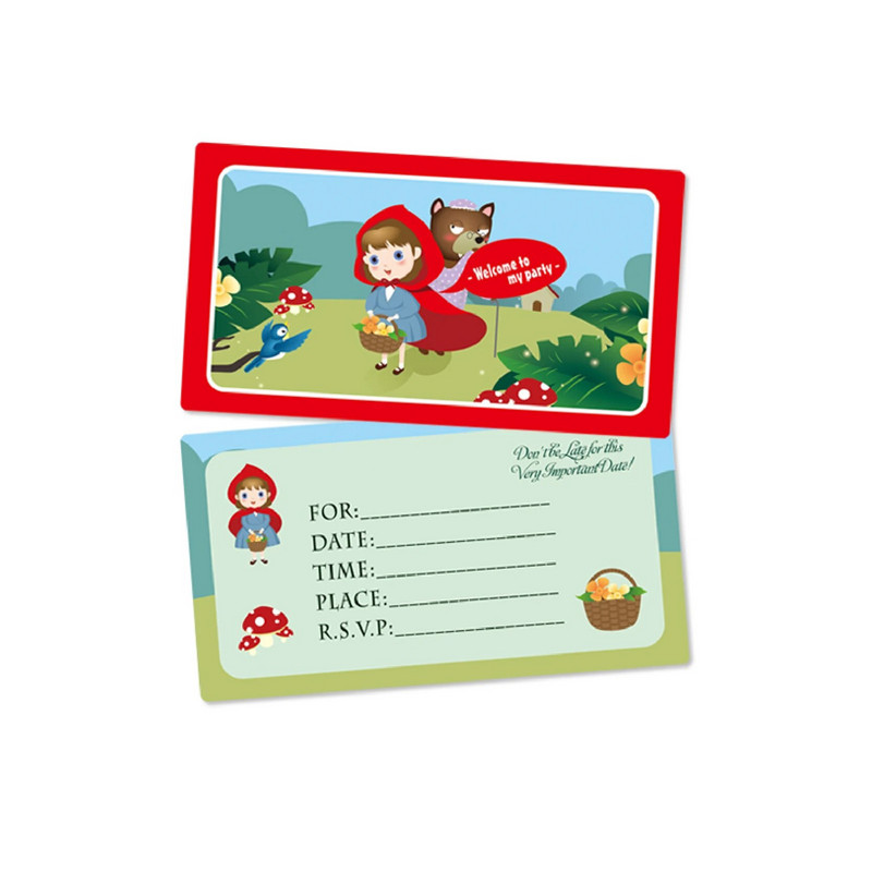 Tema Crvenkapice Potrepštine za zabave Dječje Djevojčice Dekoracija rođendana Dekoracija torte Jednokratni Balon za posuđe