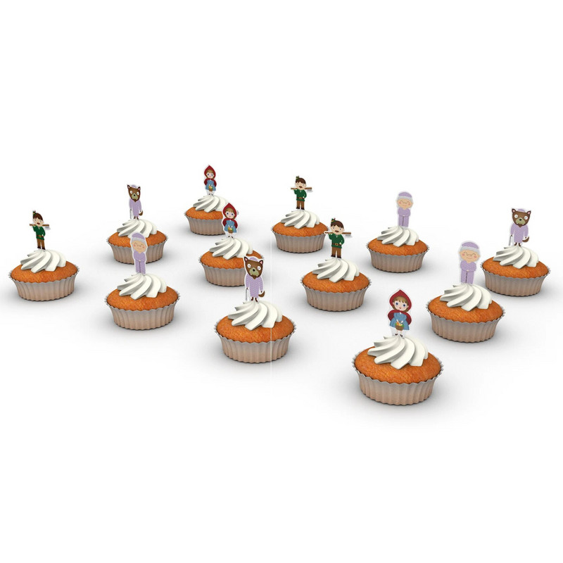 Tema Crvenkapice Potrepštine za zabave Dječje Djevojčice Dekoracija rođendana Dekoracija torte Jednokratni Balon za posuđe