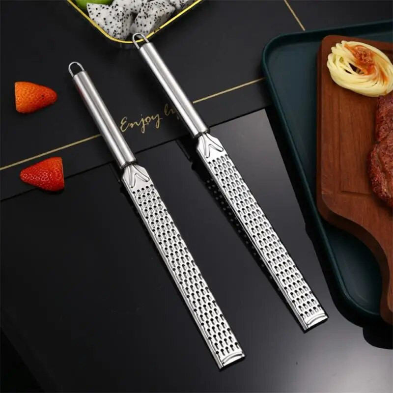 Răzătoare pentru brânză pentru parmezan, lămâie, ghimbir, oțel inoxidabil, brânză de mână, aparat de ras pentru brânză, lung, pentru ciocolată, unelte de bucătărie pentru brânză
