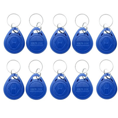 10 vnt 125 khz 175 khz 250 khz 300 khz 375 khz 500 khz ID perrašomas rašomasis RFID raktų pultelis Rakto žetono žyma prieigos valdymo kortelė