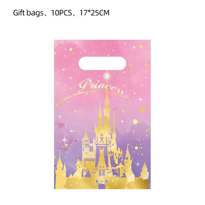 Pink Princess Castle Set posuđa Tanjuri za desert Šalice stolnjak Balon Banner Omiljeni rođendanski ukrasi za vjenčanje odraslih