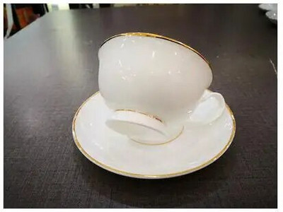 Arany délutáni teáscsésze csészealj készlet Kávéscsésze teáskanna készlet Teatálca koszorúslány ajándék