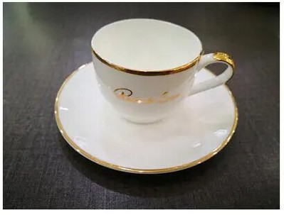Arany délutáni teáscsésze csészealj készlet Kávéscsésze teáskanna készlet Teatálca koszorúslány ajándék