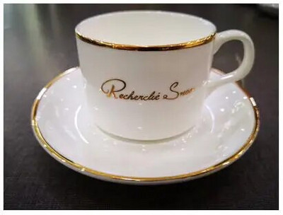 Arany délutáni teáscsésze csészealj készlet Kávéscsésze teáskanna készlet Teatálca koszorúslány ajándék