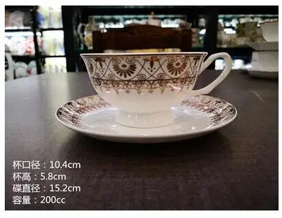 Arany délutáni teáscsésze csészealj készlet Kávéscsésze teáskanna készlet Teatálca koszorúslány ajándék