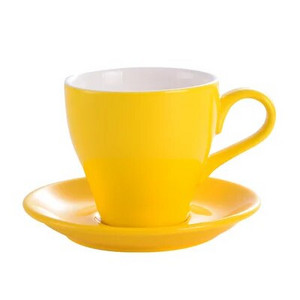 Plačios burnos puodelio ir lėkštės rinkinys, keramikos spalvos glazūra, konkurso girliandos puodelis, išgalvotas latte puodelis, kavos puodelis, tulpė, 280 ml
