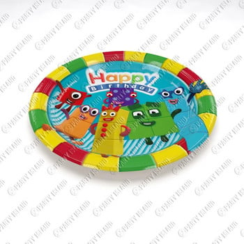 Numberblocks Διακόσμηση για πάρτι γενεθλίων Μπαλόνι για πάρτι για μωρά Δομικά μπλοκ Προμήθειες για πάρτι Παιδικά κινούμενα σχέδια Banner Πιάτο πάρτι μπαλόνι