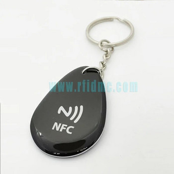 5 броя пасивен 13.56MHz RFID етикет NFC ключодържател NTAG216 чип епоксидни ключове карти водоустойчив ключодържател