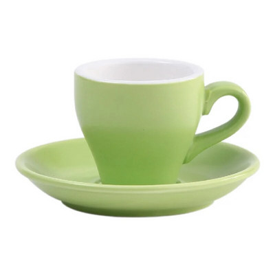 Серия бонбони от костен Китай Чаша за кафе и чинийка от 80 мл Кафе Чаша за дегустация на еспресо Капучино Американо Сладко момиче Следобедна чаша за чай