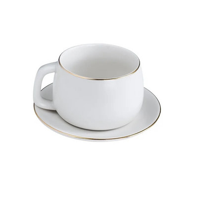 Европейски класически ретро комплект чаши за кафе от висок клас, керамична чаша, домакинска проста чаша за следобеден чай, Dim sum dish