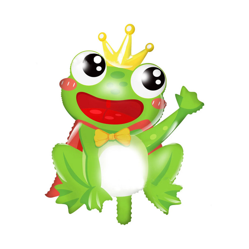 Pribor za rođendansku proslavu u obliku žabe Jednokratno posuđe Tanjuri sa žabom Salvete Šalice Balon od lateks folije Pribor za rođendansku proslavu na temu žabe