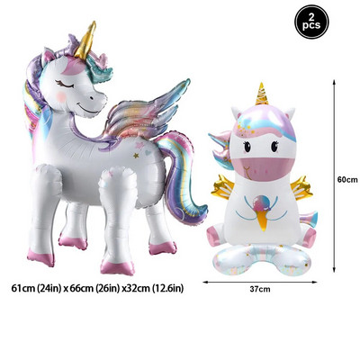 Rainbow Unicorn Party Сервизи Хартиена чаша за еднократна употреба Растения Покривка за маса Nakpins Момичета Еднорог Декорации за рожден ден Консумативи
