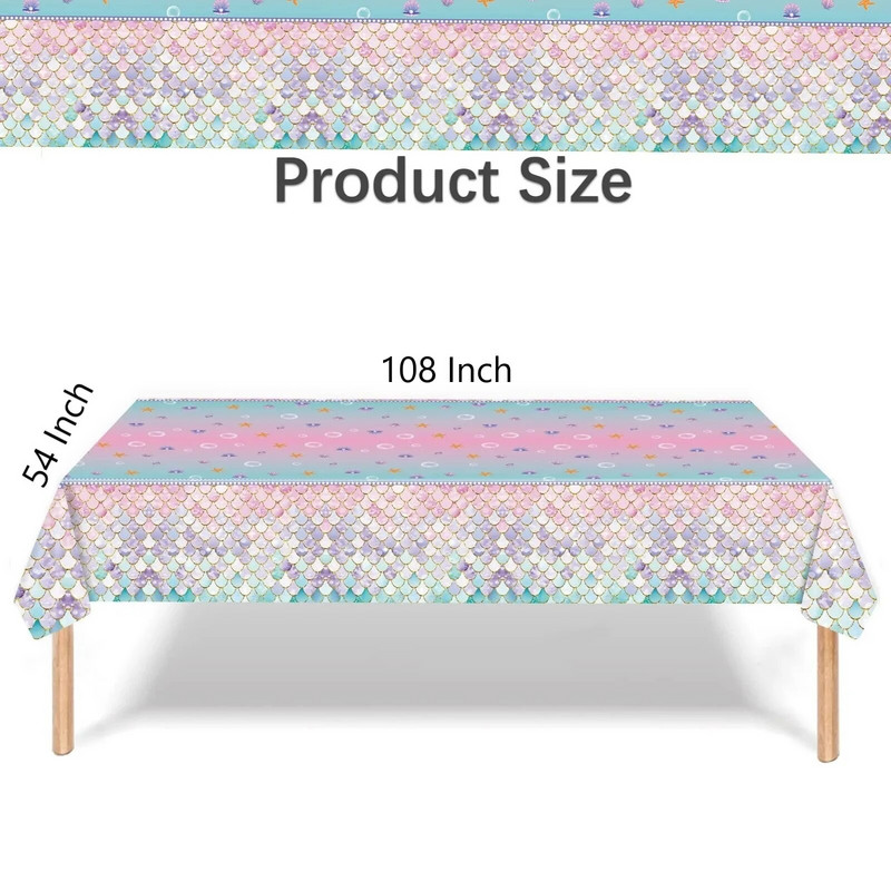 1 set sirena vaga jednokratno posuđe papirnati pokrivač za tortu za sirenu sretan rođendan ukras dječje sirene darovi nabava