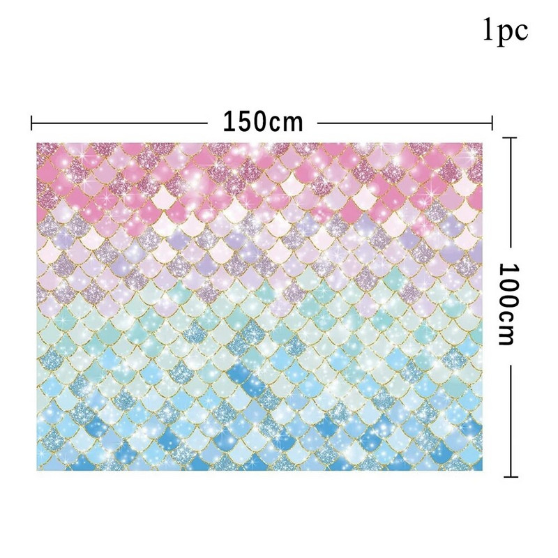 1 set sirena vaga jednokratno posuđe papirnati pokrivač za tortu za sirenu sretan rođendan ukras dječje sirene darovi nabava