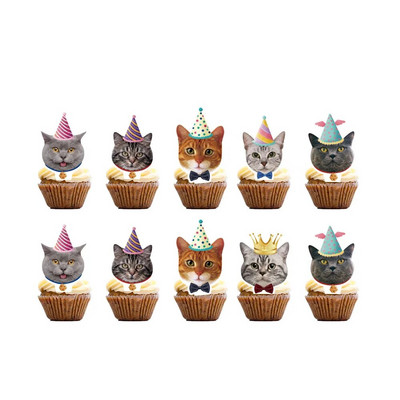 Kućni ljubimci Tema Mačke Sretan rođendan Dekoracija Posuđe Papirnata čaša Tanjur Salveta Balon Party Slatka mačka Pribor za tuširanje djeteta