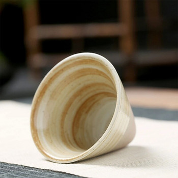 Κεραμικά φλιτζάνια καφέ τραχιά κεραμική φλιτζάνι τσαγιού Ιαπωνικό Latte Pull Flower Porcelain-Cup Κούπες καφέ με βάση για μπαρ κουζίνας