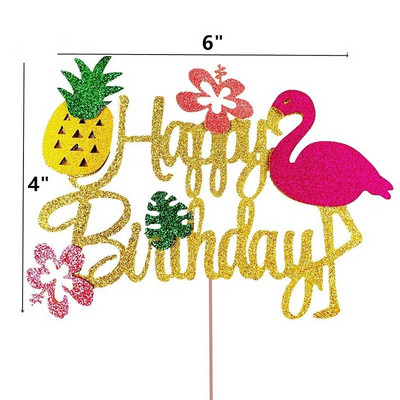 Flamingo Hawaii Luau Party Decoration Balon Bunting Banner Hawaiian Summer Tropical Party Supplies Wedding Birthday Party Deco