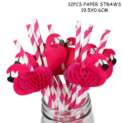 Flamingo Hawaii Luau Party Decoration Balon Bunting Banner Hawaiian Summer Tropical Party Supplies Wedding Birthday Party Deco