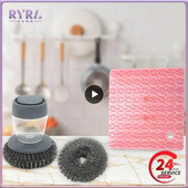 Plauti daržovių šepetėlis Patvarus Lengvas stalo įrankių valymas Stiprus ploviklis Lengva pašalinti sunkiai pašalinamas dėmes Automatinis muilo įpylimas