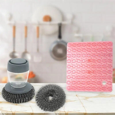 Plauti daržovių šepetėlis Patvarus Lengvas stalo įrankių valymas Stiprus ploviklis Lengva pašalinti sunkiai pašalinamas dėmes Automatinis muilo įpylimas