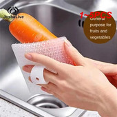 1-5 tk puu- ja köögiviljahari silikoonist pottinõude puhastamine Multifunktsionaalne kartuli-porgandihari Lihtsalt puhastatavad köögitööriistad